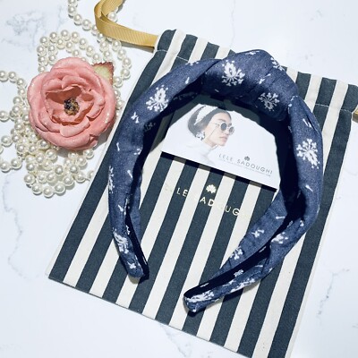 Lele Sadoughi x LoveShackFancy Headband LoveShackFancy Printed Veronica Bow Headband – Chic Streets main image 2