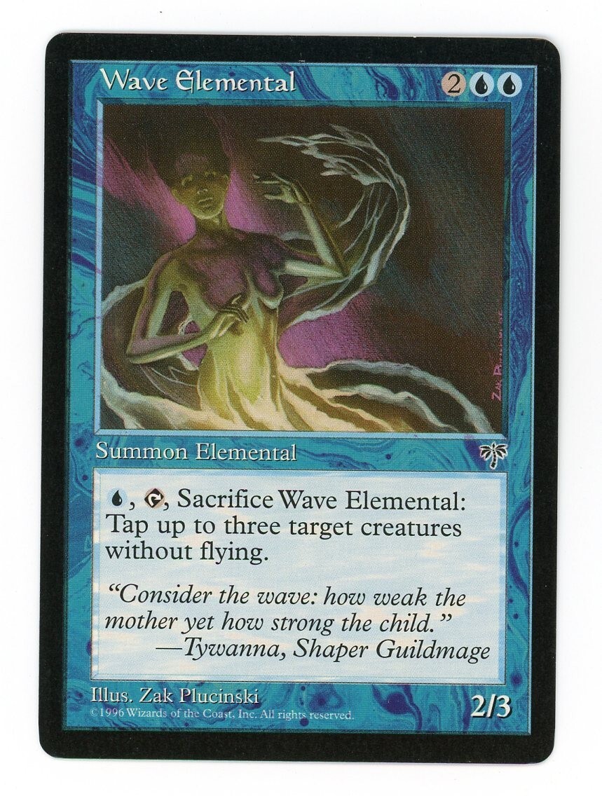 Magic the Gathering Mirage  Wave Elemental  MTG  Blue  NM  1996