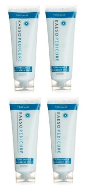 Kaeso Pediküre Pfefferminze & Blaubeere Twist Fußmaske 250ml 4er Pack