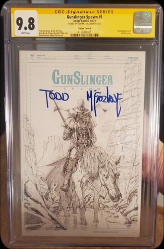 Spawn Gunslinger #1 CGC 9.8 SS signed by Todd McFarlane