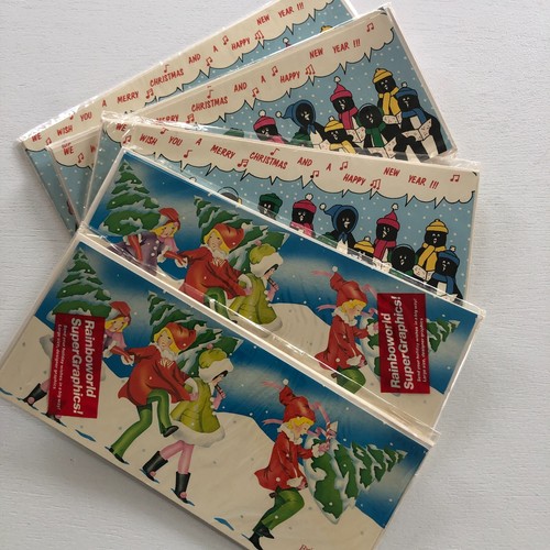 5 Sets NEU Vintage MCM Weihnachtskarten 10,5 x 4,5" Karte & Umschläge - 30 Karten Neu in Verpackung - Bild 2 von 18