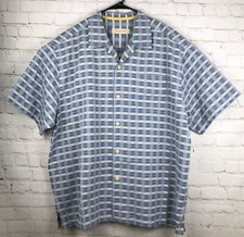 Tommy Bahama Men's Silk Blend Hawaiian Camp Button Down Shirt Size XL Big