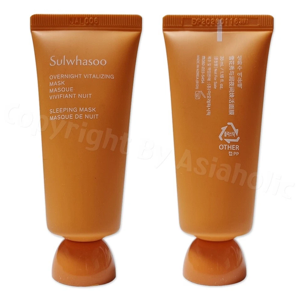 Sulwhasoo Overnight Vitalizing Mask 35ml x 3pcs (105ml) Sample Newest Version - Image 3 of 4
