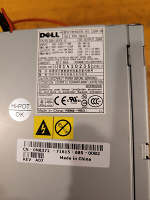 D240EPS-00 240W Alimentation Pour DELL PC Power Supply