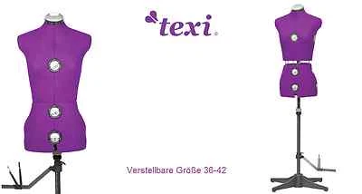 Texi Schneiderpuppe Schneiderbüste Verstellbare Größe 36 - 42