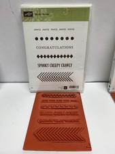 Stampin up border banter stamp set Christmas Halloween spooky creepy Crawly