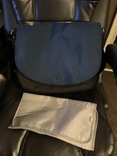 Mothercare Journey Nappy Changing Bag with Changing Mat Blue and Black