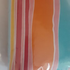 Mainstays 52x70 Rectangular Vinyl Tablecloth Multi Stripe New