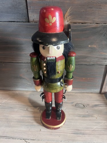 Soldier Nutcracker Seasonal Holiday Christmas 14” Wooden Figure