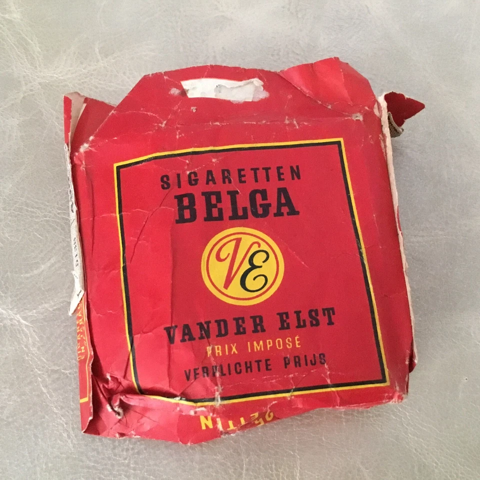 BELGA - Paquet de cigarettes Ancien vide Époque Art Deco 1920- 1930 - Photo 3/4