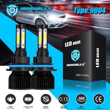 4-side 9004 Hb1 Led Headlight Conversion Kit 2400w 360000lm High Low Bulbs 6000k