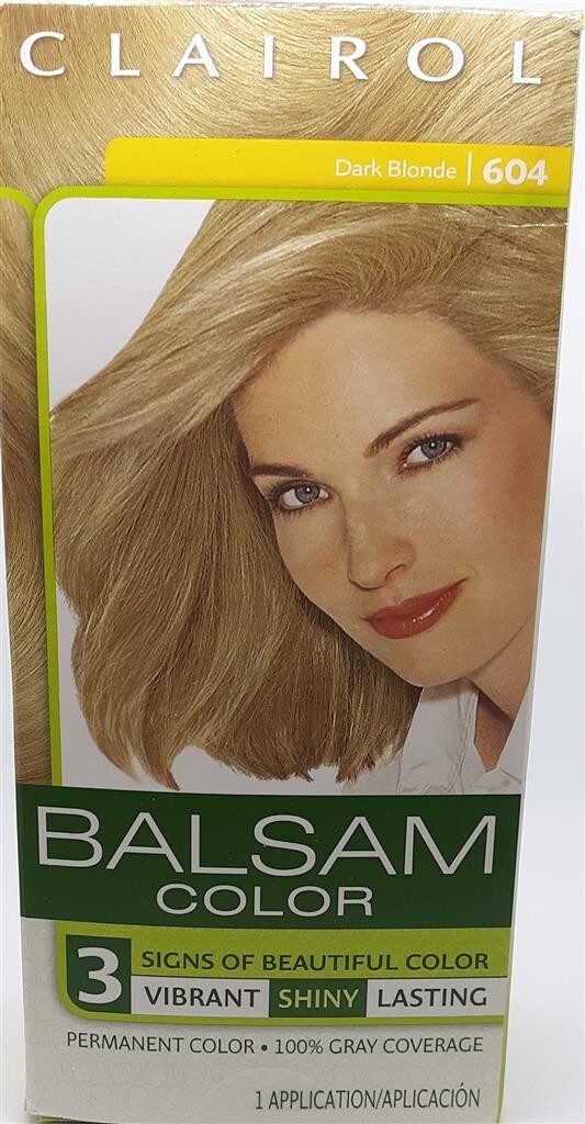Clairol Balsam Permanent Hair Color Dark Blonde 604 Gray Coverage Shiny Lot