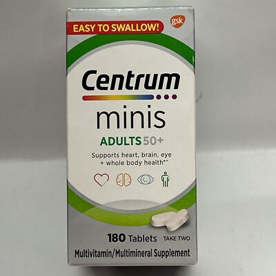 Centrum Silver Adults 50+ Multivitamin/mineral 125 Tablets Exp 5/25