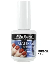 Mia Secret UV LED Odorless Long Lasting Matte Gel Top Coat 0.5 oz (MATTE-GEL)