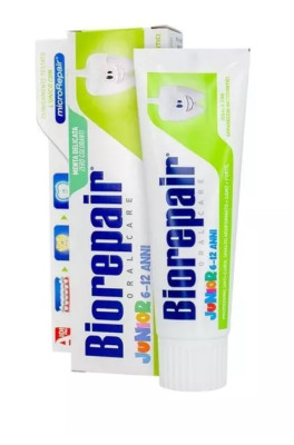 BIOREPAIR JUNIOR 6-12yo MUNDPFLEGE ZAHNPASTA 75ml EMAILLE REPARATUR OHNE FLUORID