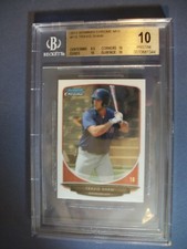 TRAVIS SHAW 2013 Bowman Chrome Mini #115 BGS PRISTINE 10 RC Red Sox, Brewers