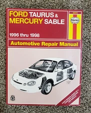 Haynes Repair Manual #36075 Ford Taurus & Mercury Sable 1996-1998 Like New 