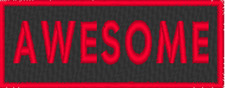 AWESOME Iron-On Patch Tactical Funny Biker Emblem Red