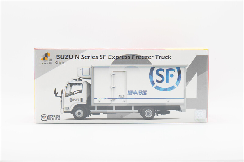 Tiny 1:64 ISUZU N Series SF Express Freezer Truck Diecast Model