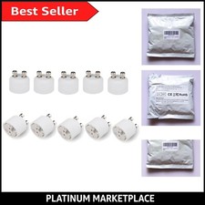 Versatile 10x GU10 to MR16 Socket Adapter - Stylish Minimalist Illumination