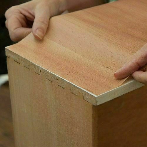 45cm wide PLANKED BEECH WOODGRAIN STICKY BACK PLASTIC VINYL SELF ADHESIVE DCFIX - Picture 2 of 6