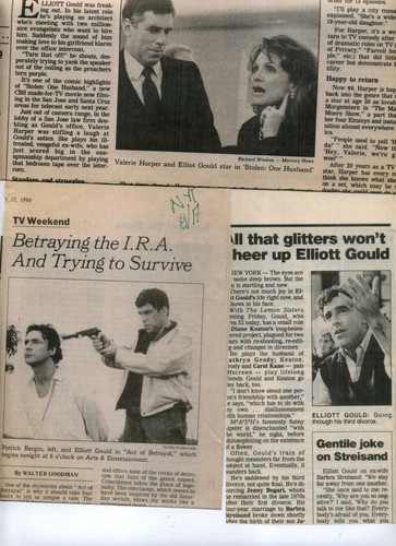 Elliott Gould seltene Sammlung 6 Clip 1988-89 und Foto; Archiv der Achtziger - Bild 3 von 3