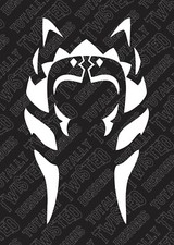 Star Wars Ahsoka Tano car truck vinyl decal sticker clone wars mandalorian yoda