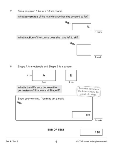 KS2 Year 6 Maths SAT Buster 10-Minute Test Foundation with Answer Ages 10-11 CGP - Picture 8 of 12