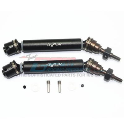 GPM Racing Harden Steel #45 Front Axle Black w/Alloy Body : Rustler 4x4 VXL
