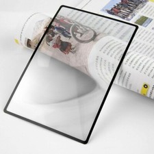 A5 Full Page Magnifier Sheet Magnifying Glass Reading Aid Lens 3X Big