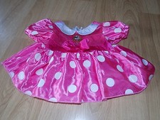 Size 12 Months Disney Store Minnie Mouse Costume Dress Pink White Polka Dots GUC