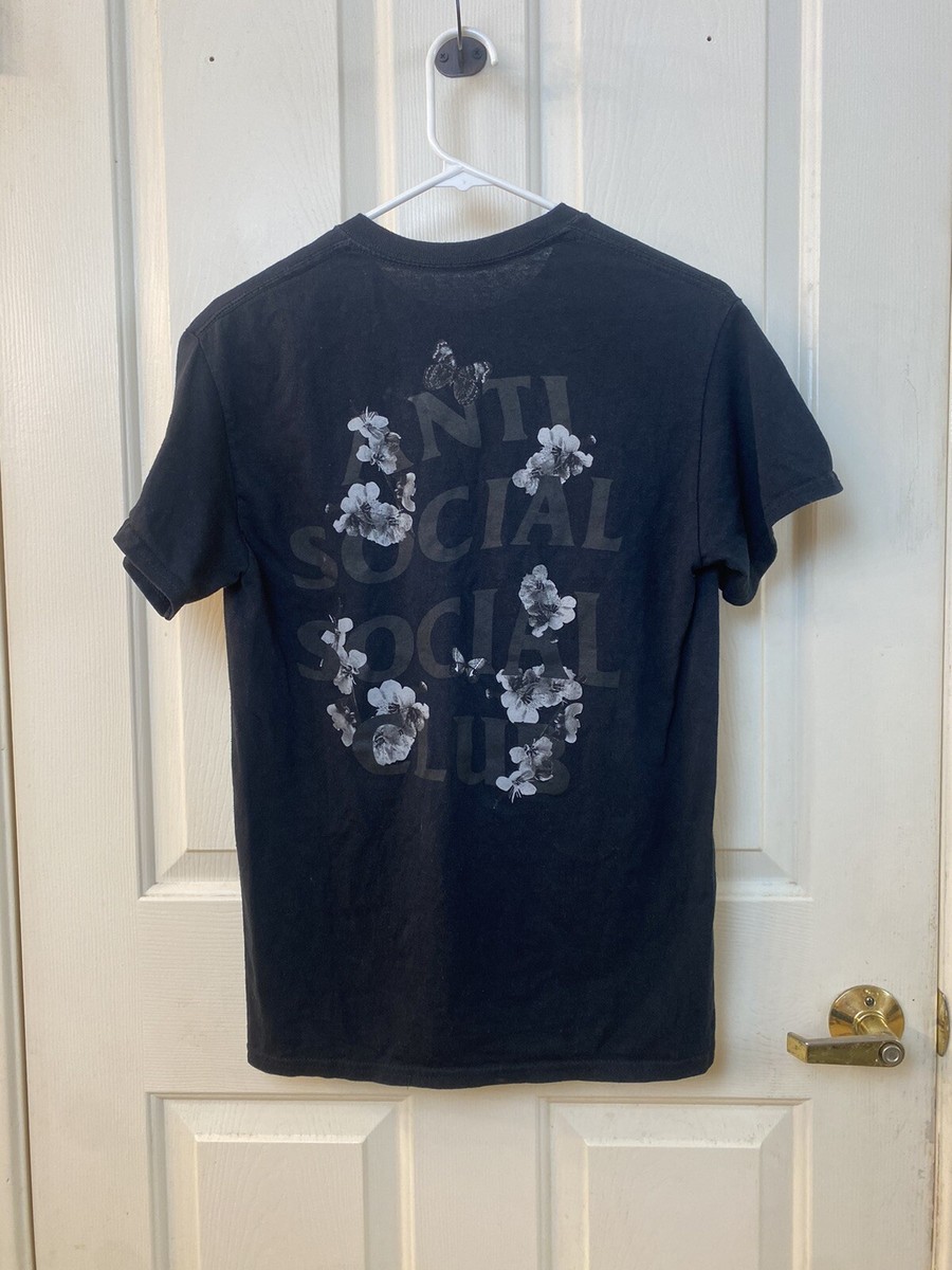 Anti Social Social Club Dramatic Kkoch Tee S Black Floral