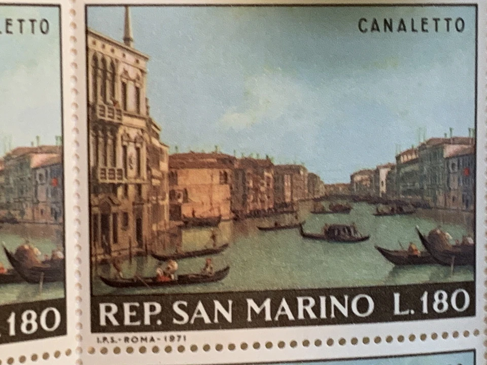 Jangel55: San Marino: Canaletto: Three Full Sheets Of 25, Impressive, #746-48 - Image 3 of 4