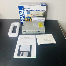 Hi-Val CD-ROM Drive Kit 52X Max UDMA MultiRead Compatible Vtg 2001 Untested