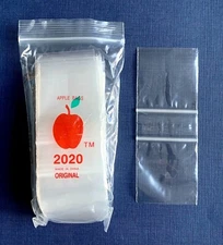 100 Count Clear 2" x 2" baggies 2020 mini bags