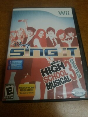 Disney Sing It: High School Musical 3 - Senior Year (Nintendo Wii, 2009)(Tested)