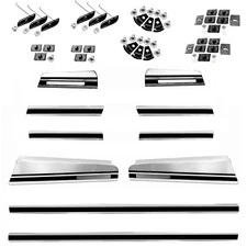 1970 1971 1972 Monte Carlo Body Side Trim Moldings(10) & Clips(complete) New Dii