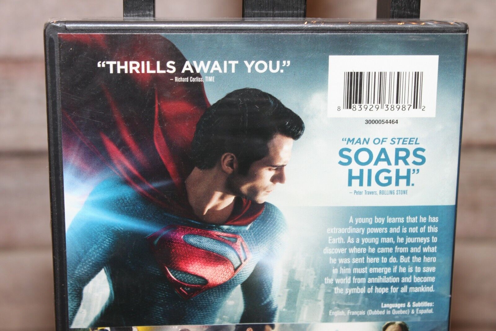 Man of Steel DVD Movie Special Edition Henry Cavill Superman Action DC  Comics 883929479092