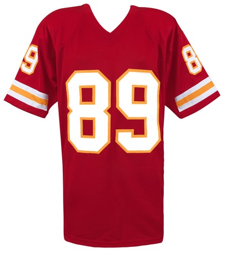 Andre Rison (KC CHIEFS) Signed Red Custom Jersey w/Spiderman (SCHWARTZ COA) - Picture 3 of 3