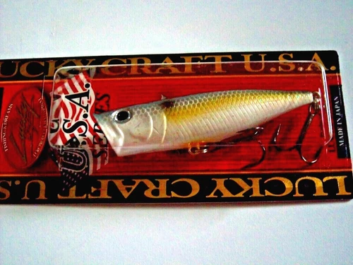 Lucky Craft Discontinued G Splash 80rt 3” & 1/2 oz Sexy Chartreuse Shad Topwater