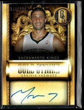 2013-14 Panini Gold Standard Greivis Vasquez Gold Strike Signatures /299 HS