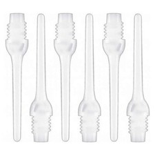 100 Harrows White Plastic Keypoint Soft Tip Dart Points – Ships w/ Tracking