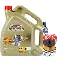 FEBI ÖLFILTER+CASTROL 5W30 ÖL für MERCEDES A B KLASSE W/V177 W247 SMART 453 0,9