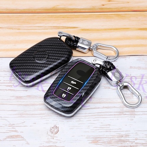 1PC Car Keys Case Cover Fob Bag Holder For Toyota RAV4 Avalon Camry C-HR Corolla - Picture 9 of 12