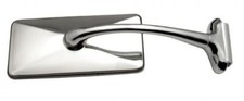 Rectangle Long Arm Peep Mirror Outside Side Rear View Door Hot Street Rat Rod