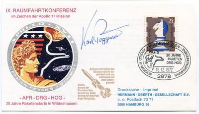 1972 Space Conference Apollo 17 Mission AFR DRG HOG Years Rocket Launches SIGNED
