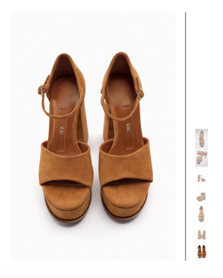 Sandalette Wildleder Blockabsatz Plateau 70er Sheridan Bessie GV La Scandale110