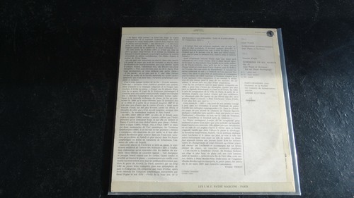 LP Franck D'Indy Ciccolini Cluytens - Variations Symphonic / Near Mint (NM) - Picture 2 of 2