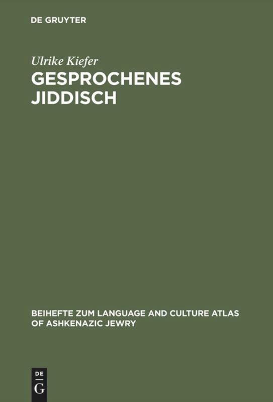 Thumbnail - Gesprochenes Jiddisch | Ulrike Kiefer | Buch | Issn | Hc Runder Rücken