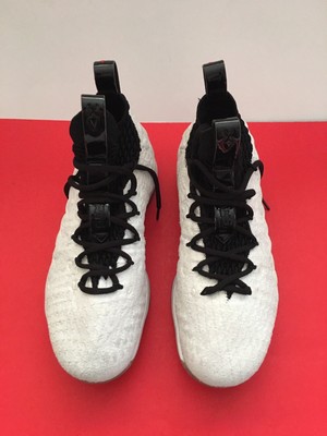 Mens Nike Lebron 15 Graffiti White Black Basketball Shoes  display picture 3